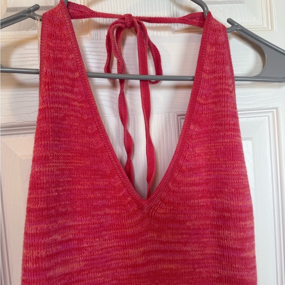 Wild Fable Red Halter Sweater Dress - Picture 4 of 8